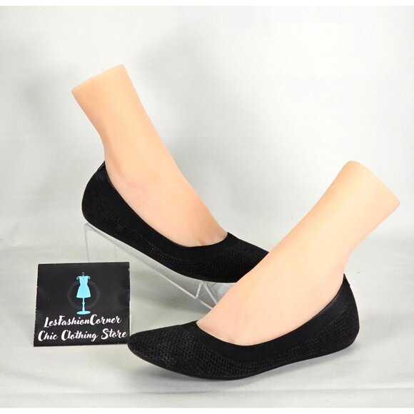 Allbirds Women's Dark Gray TB Tree Breezers Knit Slip On Flats Shoe Sz 9.5  176 - Picture 6 of 16